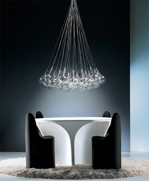 cluster drop pendant light